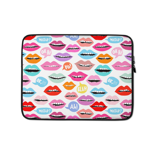 Mouthy Chat Laptop Sleeve