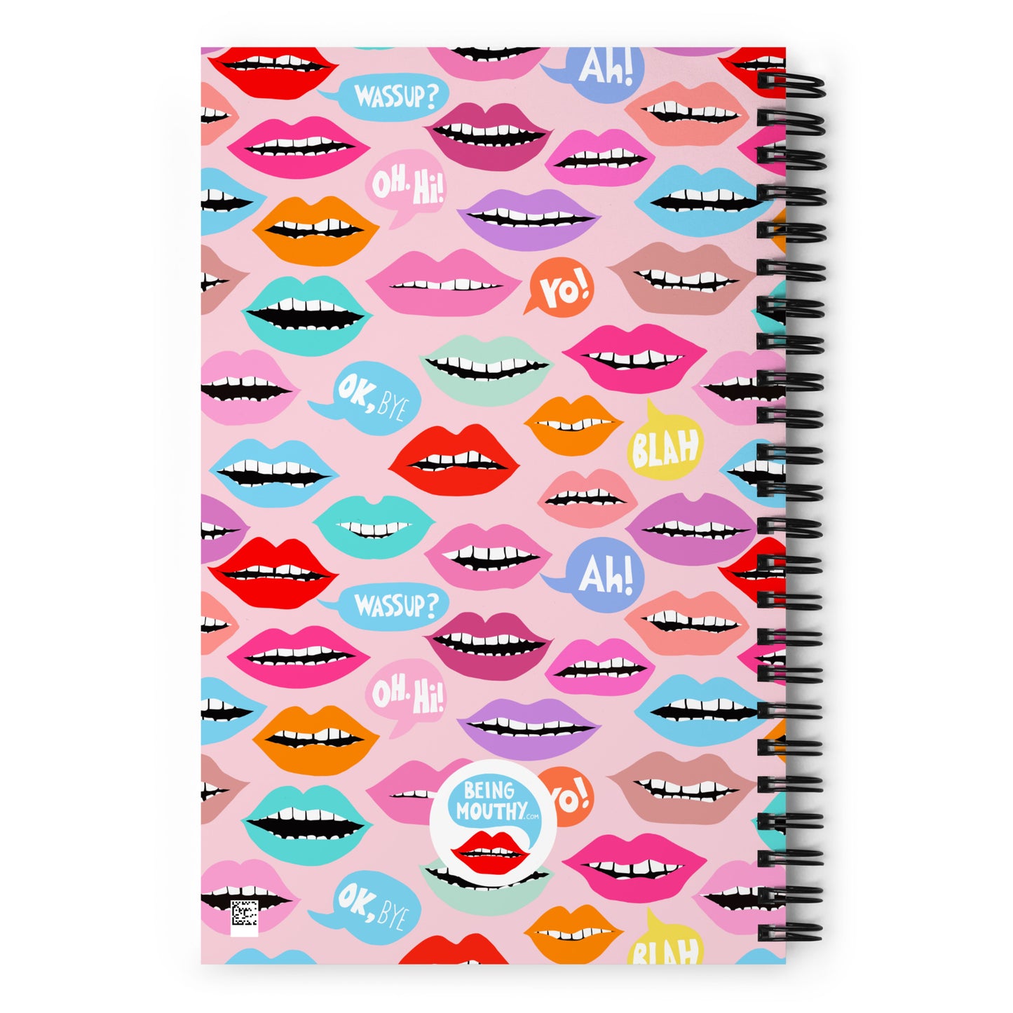 Mouthy Chat Spiral notebook