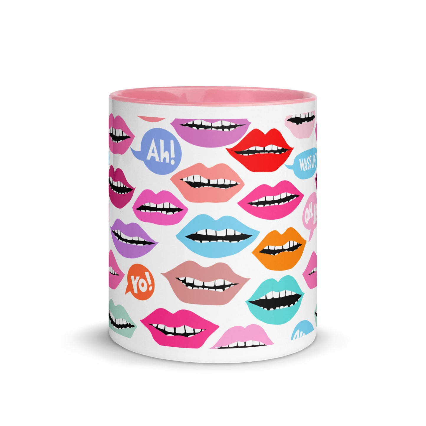 Mouthy Chat 11 oz Mug with Colour Inside